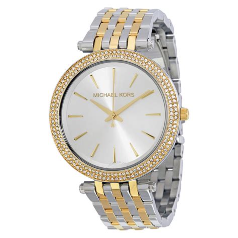 michael kors darci pave silver tone watch|Michael Kors darci.